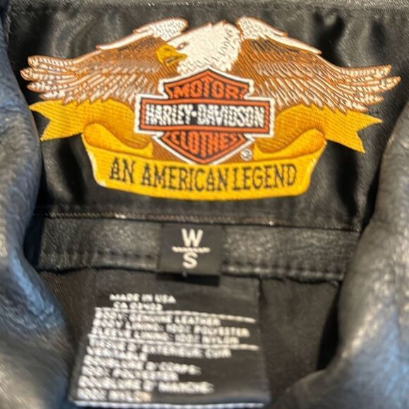 Harley Davidson women’s leather jacket size size small excellent condition - Picture 8 of 13